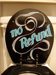 no refund toilet seat
