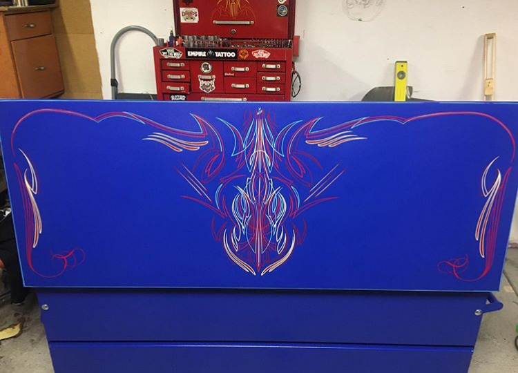 Tool Chest Cabinet pinstriping 