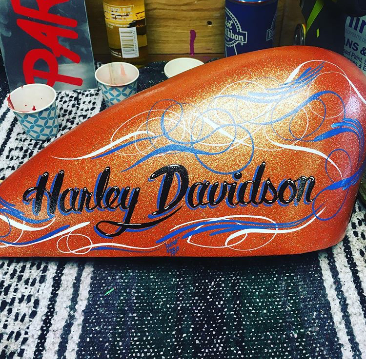 Harley Davidson Motorcycle tank